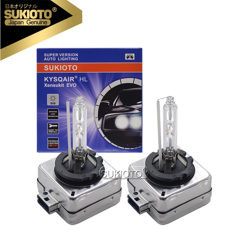 SUKIOTO JAPAN 2PCS New OEM 25W D8S HID 6000K White 66548 Car Xenon Standard HID D8S 5000K 4300K 8000