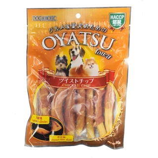OYATSU (โอยะสึ) ไก่สไลด์นิ่ม/ไก่พันสติ๊กรสชีส/พันหนังนิ่ม/ไก่+ปลาพันสติ๊กรสชีส ขนมสำหรับสุนัขทุกสายพันธุ์