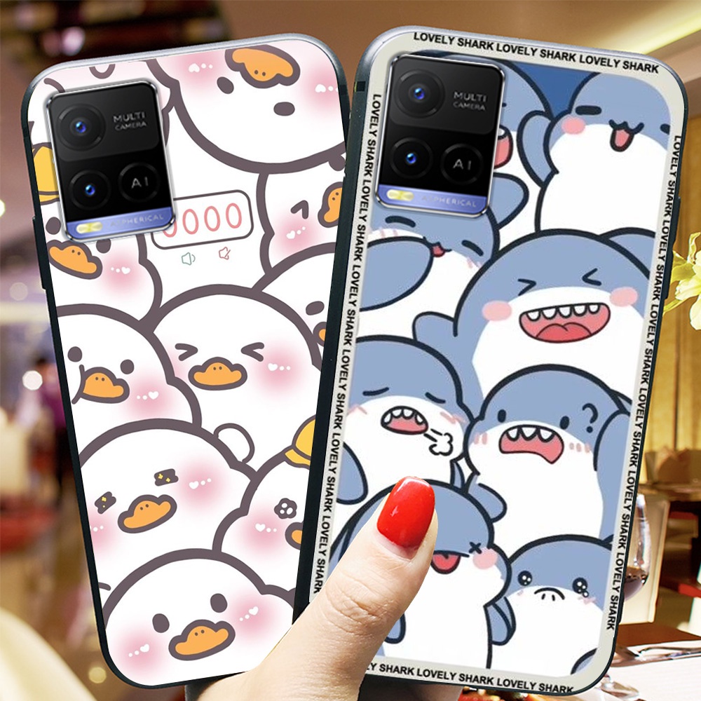 เคสโทรศัพท์ Vivo y21 / vivo y21s / vivo y33s เต็มไปด้วยหมีตลก หมู ฉลาม
