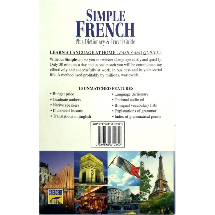 SIMPLE FRENCH PLUS DICTIONARY & TRAVEL GUIDE
