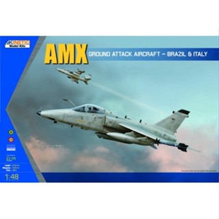 Aircraft Model Kinetic Model 1/48 KI-K48026 AMX GROUND ATTACK AIRCRAFT - BRAZIL&amp;ITALY SINGLE SEAT FIGHTER