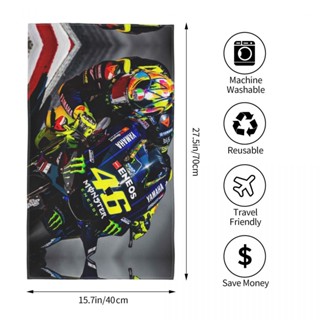 Vr46 (3) ผ้าขนหนู ทรงสี่เหลี่ยม ดูดซับน้ํา 70x40 ซม. สําหรับเล่นกีฬา ฟิตเนส โยคะ กลางแจ้ง