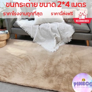 💥💥สั่งตัด!! พรมขนกระต่ายเทียม ขนาด 2*4 เมตร  พรม พรมปูพื้น พรมห้องนั่งเล่น พรมห้องนอน พรมขนยาว ราคาถูกที่สุด!!!!