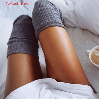 (Takashitree) Womens Winter Cable Knit Over Knee Long Boots Thigh High Warm Socks Leggings