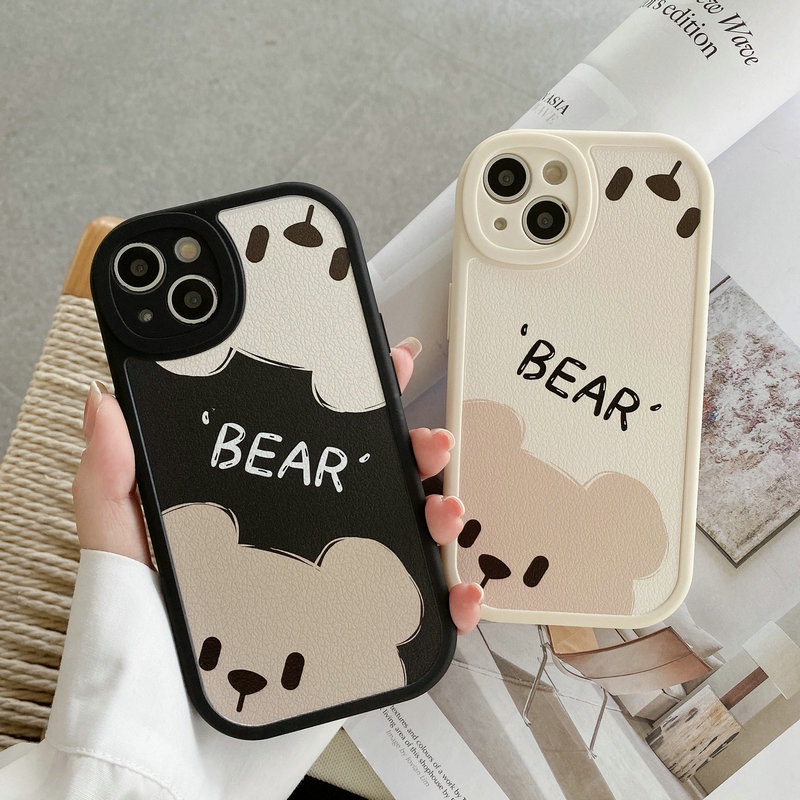 เคส OPPO A58 A57 A54 A53 A98 A96 A95 A94 A93 A92 A83 A79 A78 A77S A76 A74 A52 A38 A31 A18 A17 A17K A16 A16K A15 A15S A12 A9 A7 A5 A5S A3S A1K F9 OPPOF9 Reno 8 8T 8Z 7 7Z 6 5 4 4G 5G Reno8 T Z Reno8T Reno8Z Reno7 Reno6 Big Protect Camera Bear Soft Case