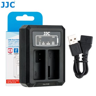 JJC แบตเตอรี่ Canon LP-E8 สองก้อน เครื่องชาร์จ USB พร้อมการป้องกันการชาร์จเกินของกล้อง Canon EOS 700D 650D 600D 550D X4 X5 X6i X7i T2i T3i , แทนที่เครื่องชาร์จแบตเตอรี่ Canon LC-E8E