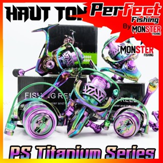 รอกสปิ้น รอกตกปลา PS Titanium Series By HAUT TON (รอบ 5.2:1 เบรค 15kg.) สีไทเทเนี่ยม