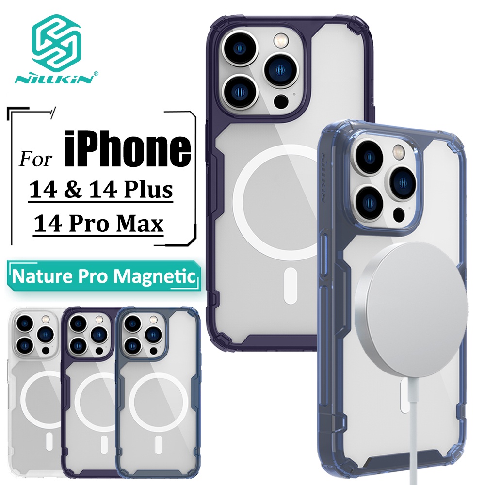 Nillkin เคสโทรศัพท์มือถือ TPU นิ่ม แบบใส บางพิเศษ กันกระแทก ปิดด้านหลัง หรูหรา สําหรับ iPhone 14 Pro 14 Plus 14 Pro Max Nature Pro
