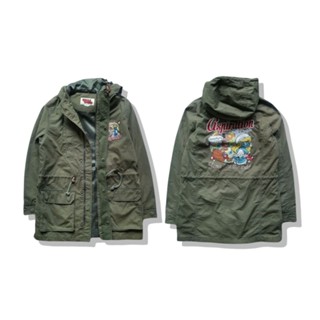 WHOLE HAUSS X Smurfette Hoodie Military Jacket รอบอก 41”