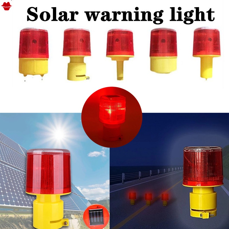 🎀🎀🎀Ready Stock lampu solar light outdoor lighting Solar LED Emergency Light Solar-powered warning lights  Beacon ligh