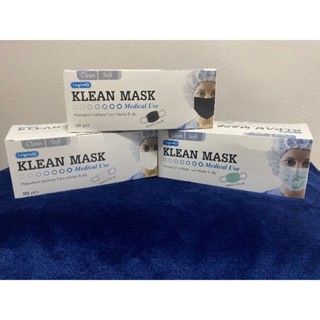 KLEAN MASK  หน้ากากอนามัยคลีนมาส์ก บรรจุ 50 ชิ้น เนื้อผ้านิ่มไม่ระรายเคือง