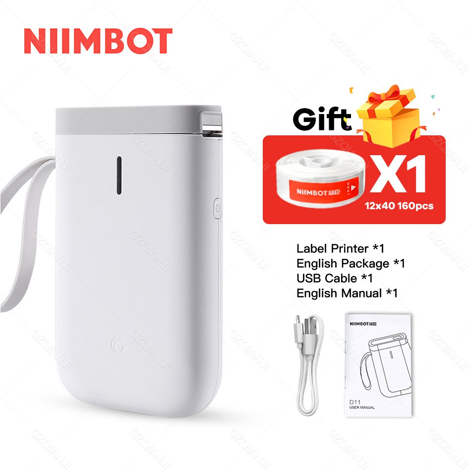 Label Printer Niimbot D11 Label Maker Thermal Portable Mini Pocket