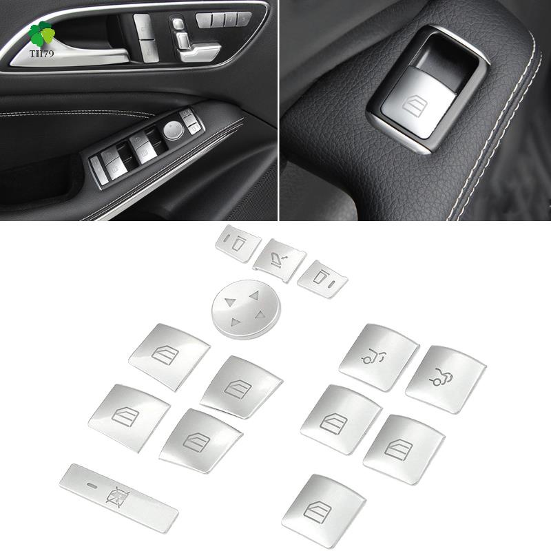 สติกเกอร์ติดปุ่มสวิตช์หน้าต่าง ที่พักแขนประตูด้านใน สําหรับ Benz GLK ML GL a B C E G Class W204 W212 W246 W166 X166 ราคา ถูกที่สุด ดีลบีเคเค