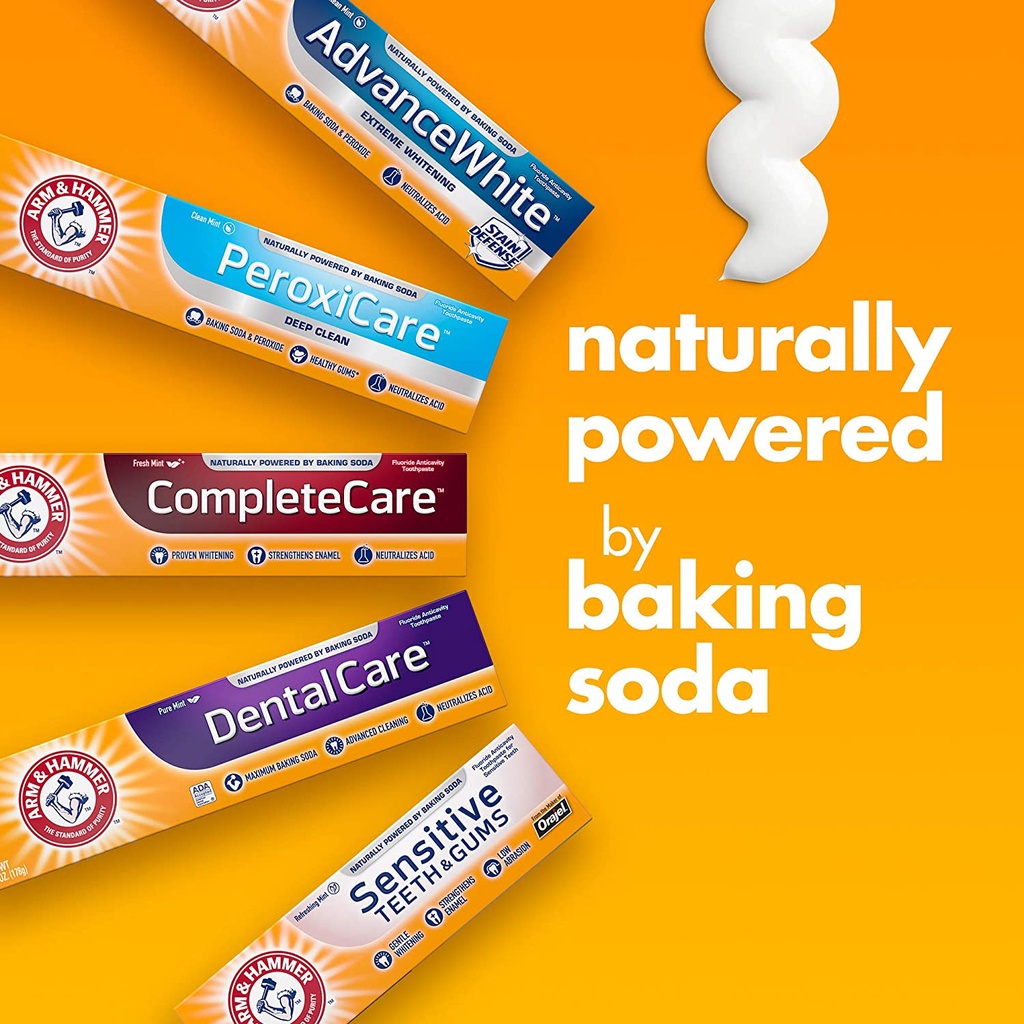 พร้อมส่ง ยาสีฟัน Arm & Hammer Toothpaste, 6.0 oz (170 g) หลอดใหญ่สุดคุ้ม