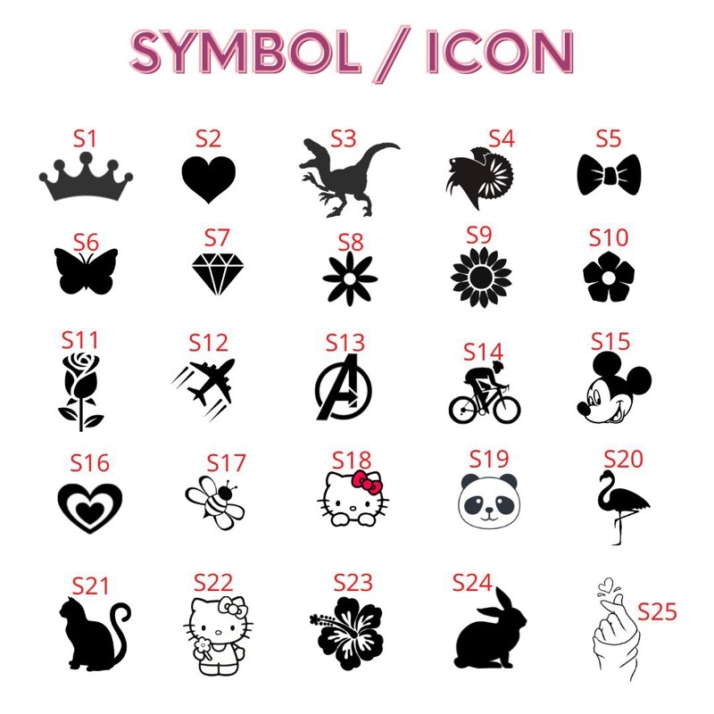 สติ๊กเกอร์ - SYMBOL / ICON