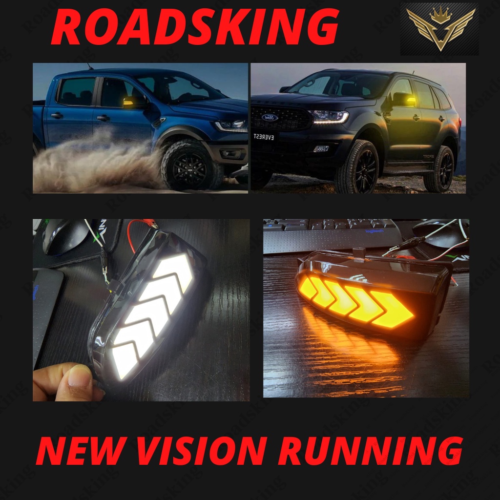 FORD RANGER T6 T7 T8 2012-2020 XLT RAPTOR RUNNING TURN SIDE LIGHT MIRROR DRL DAYLIGHT