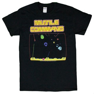 เสื้อยืดผ้าฝ้ายพิมพ์ลายแฟชั่น Sanc6 {พร้อมส่ง เสื้อยืดแขนสั้น พิมพ์ลาย Atari Missile Command Video Game พลัสไซซ์ ไซซ์ XS