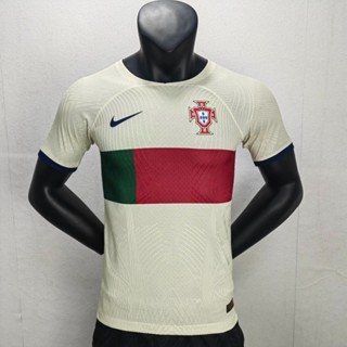 เสื้อกีฬาแขนสั้น ลายทีมชาติฟุตบอล Portugal Away Jersey S-XXL 2022