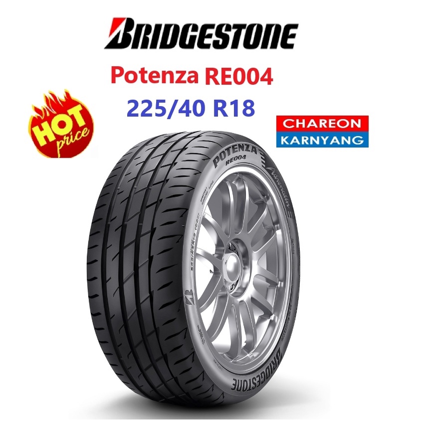 ยาง Bridgestone Potenza RE004 size 225/40 R18 ปี2020 ยางใหม่ จำนวน *2เส้น*