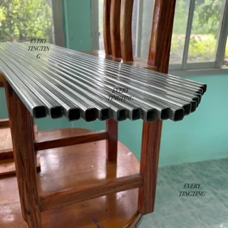 เหล็กกล่องกัลวาไนซ์ 1/2”x1/2” (4 หุน) หนา 1.2 mm แบ่งขาย ความยาวสูงสุด 2 เมตร เหล็กกล่องชุบกัลวาไนซ์ ไม่เป็นสนิม