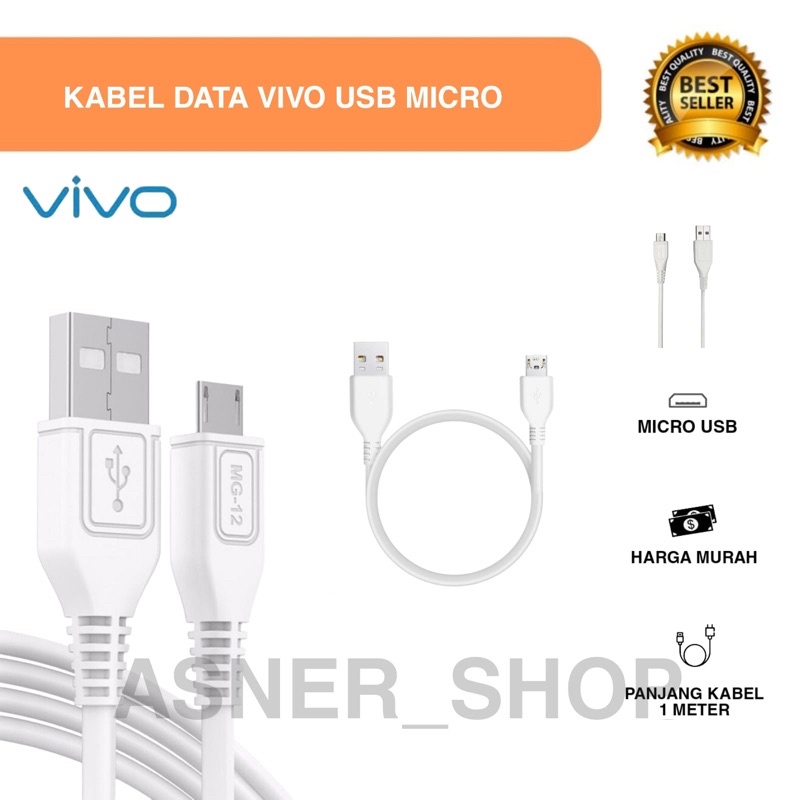 Vivo Usb Micro Fast Charging Data Cable V7 / V9 / V17 Pro / Y71 / Y93 / Y91C / X50 ทุกประเภท