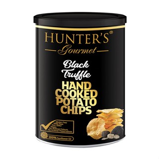 ฮันเตอร์ กรูเมท มันฝรั่งทอดกรอบ เห็ดทรัฟเฟิล 150 กรัม - Hand Cooked Potato Chips Black Truffle, 150g Hunter’s Gourmet