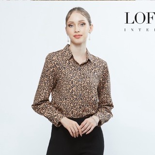 Lofficiel เสื้อแขนยาว เสื้อเชิ้ตผู้หญิง TIGER COLLECTION เนื้อผ้าฟีลาเมนท์ (FZ1ALW)