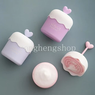 เครื่องทําโฟมล้างหน้าน่ารัก แบบพกพา เครื่องมือทําฟองสบู่อาบน้ํา แชมพู ที่อุดมไปด้วยฟองสบู่ ถ้วยทําความสะอาดผิวหน้า