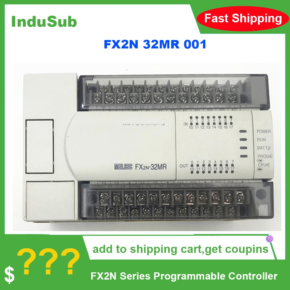 YY FX2N-32MR-001 FX2N-32MT-001 FX2N Series โปรแกรม Controller PLC หลักหน่วย FX2N32MT001 FX2N32MR001