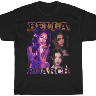 เสื้อผ้าผชBella Poarch เสื้อยืดแฮนด์เมด พิมพ์ลายกราฟฟิค สไตล์วินเทจ BYTE DUI6S-5XL