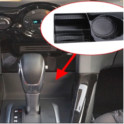 ABS คอนโซลกลางรถคอนโซลกล่องเก็บสําหรับ Ford Ecosport 2013 - 2017 ผู้ถือถาดอัตโนมัติคอนเทนเนอร์อุปกรณ์เสริม