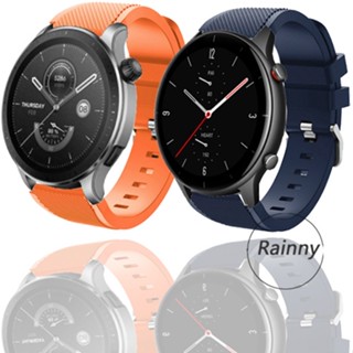 สาย Amazfit GTR 4 GTR4 สายนาฬิกาข้อมืออัจฉริยะ อุปกรณ์เสริมสำหรับ huami amazfit GTR 2 2E GTR2 สาย amazfit gtr 3 pro GTR3 สาย สายนาฬิกาสายซิลิโคน สายสำรอง amazfit gtr 47mm สายรัด สายรัดข้อมือกีฬา สายรัด amazfit gtr 42mm สายรัด