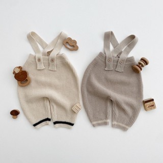 Winter Baby Overalls Knitted Baby Jumpsuit Baby Bodysuit Sling Romper Baby Clothes 0-3 Years Old