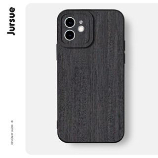 JURSUE สีดำ เคสไอโฟน เคสซิลิโคนนุ่มกันกระแทกการ์ตูนน่ารักตลก…