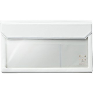 KING JIM Flatty Envelope White (KJ5362-WH) / กระเป๋าขนาดซองจดหมาย รุ่น FLATTY สีขาว แบรนด์ KING JIM จากประเทศญี่ปุ่น