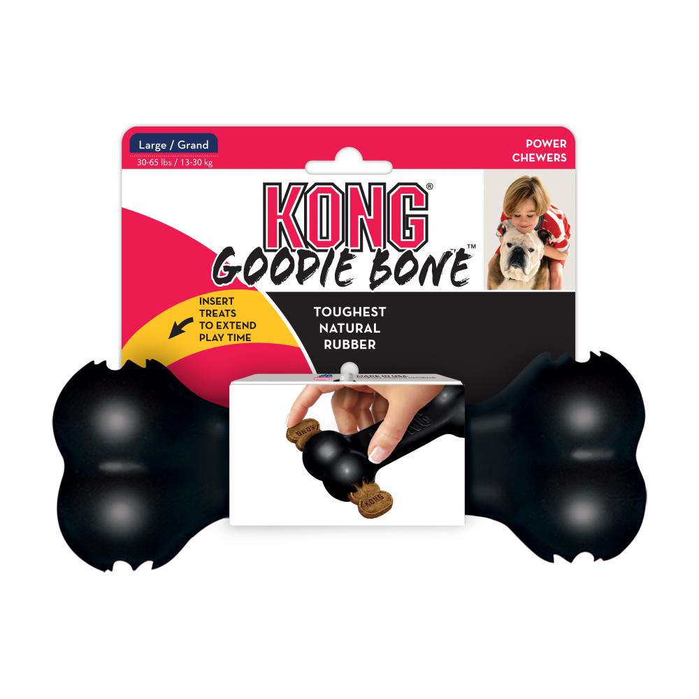 นัดหมายL-Size KONG Extreme Goodie Bone Dog Toy
