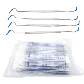 100 pieces / Dental bag, tweezers, temporary, dual mirror