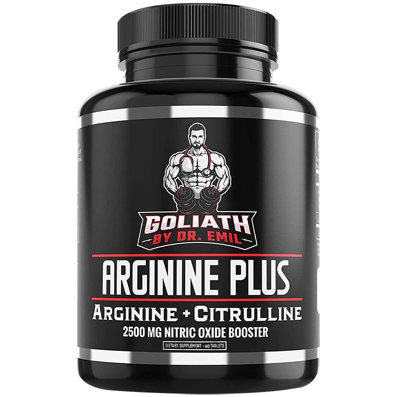 Dr. Emil's L Arginine L Citrulline 2500 MG - อาหารเสริมไนตริกออกไซด์สำหรับกล้ามเนื้อ ปั๊ม และหัวใจ เสริมสมรรถภาพชาย