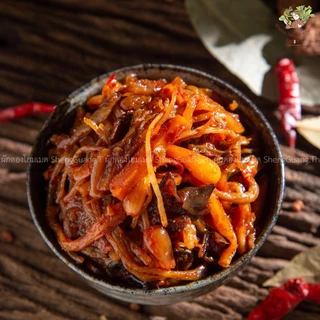 ผักดองรวมมิตร สูตรจีนยูนนาน รสชาติเผ็ดเปรี้ยวหวาน/ บรรจุ350g.