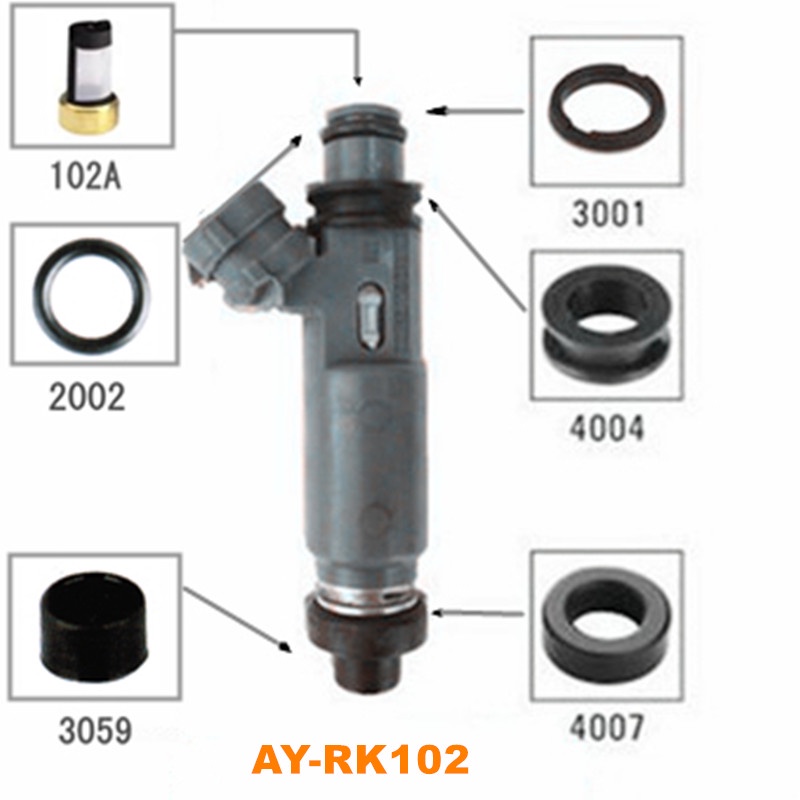 40เซ็ตชุดซ่อมหัวฉีดน้ำมันเชื้อเพลิงสำหรับมาสด้า Familia 323 FP 1.6หัวฉีดสำหรับ OEM MD332733 195500-3