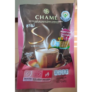 Chame ชาเม่ กาแฟ ผสม คอลลาเจน ไตรเปปไทด์ เพื่อผิวสวย ช่วยลดความอยากหาร ช่วยลดน้ำตาลในเลือด 15 กรัม 4 ซอง