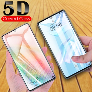 ฟิล์มกระจกนิรภัยกันรอยหน้าจอ ขอบโค้ง 5D สําหรับ HuaWei P50 P40 P30 P20 Pro Plus Lite E XL 5G