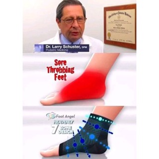 Copper anti fatigue foot sleeves ถุงเท้าลดปวดเมื่อยบริเวณเท้า ลดการกระแทก บรรเทาอาการปวดเมื่อย