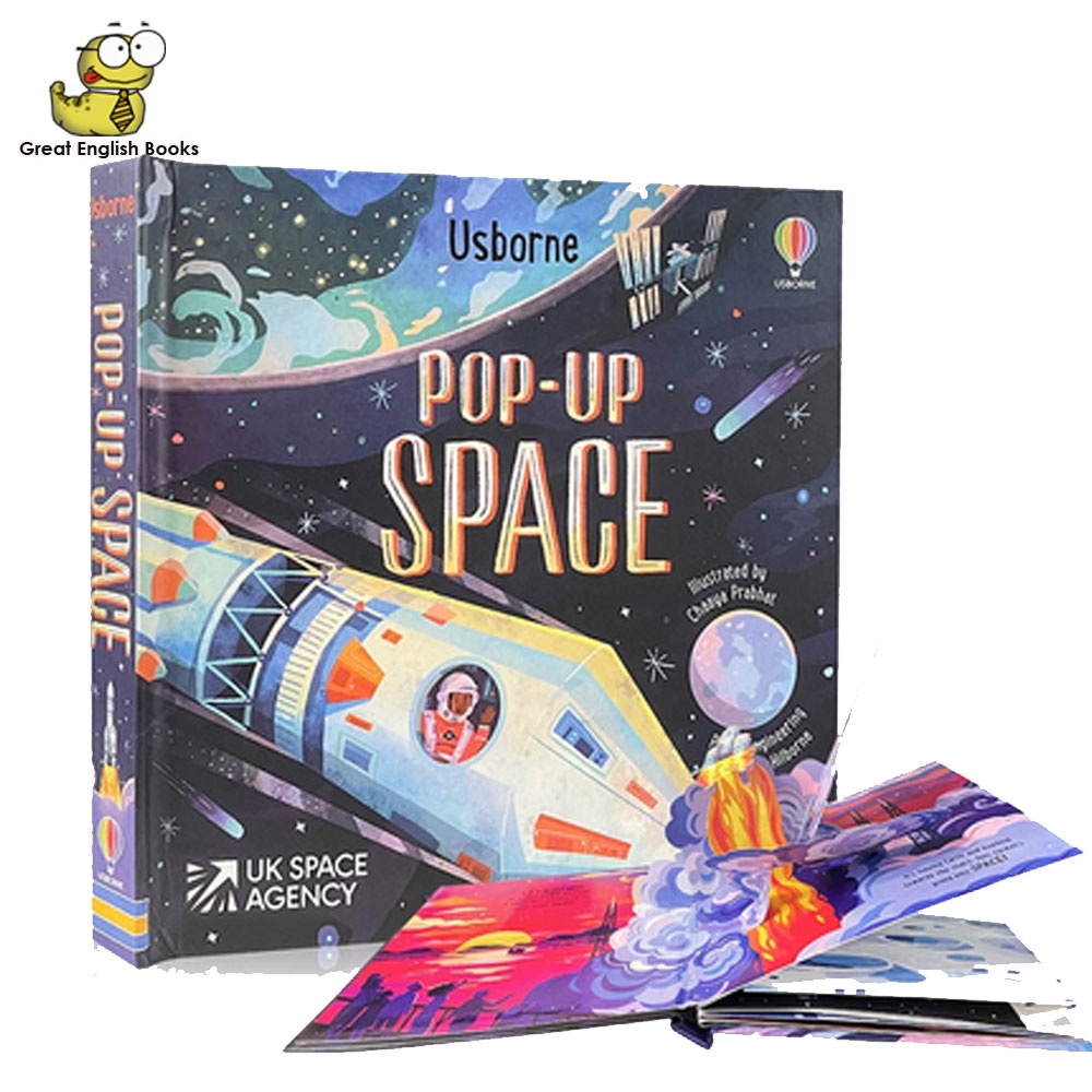 (ได้coinคืน10%)  พร้อมส่ง หนังสือภาพภาษาอังกฤษ 3D ป๊อปอัพ Usborne Pop Up Space Montessori ของเล่นเสริมการเรียนรู้