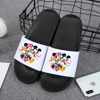 【🔥ส่งจากไทย】รองเท้าแตะ Mickey Minnie รองเท้าแฟชั่น ใส่สบาย รองเท้าแตะผู้ชาย รองเท้าแตะผู้หญิง (มิกกี้&amp;มินนี่) TXB33