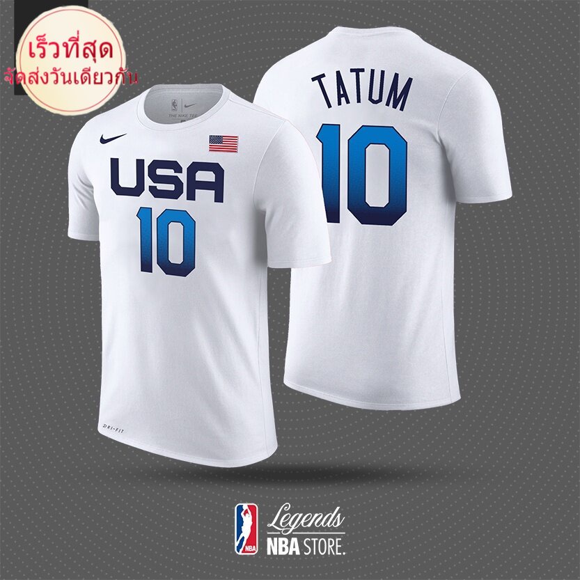 🔥 เสื้อยืด ลายบาสเก็ตบอล Usa Koas No.10 Jason Tatum Size S-4XL 🔥