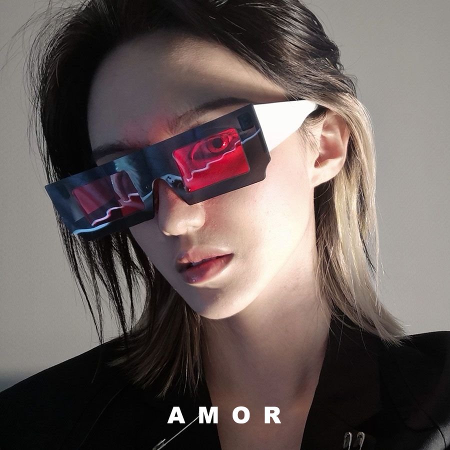 Sunglasses 165 บาท แว่นตากันแดด ทรงสี่เหลี่ยมผืนผ้า เทคโนโลยีวิทยาศาสตร์ สําหรับผู้ชาย และผู้หญิง Y2K Fashion Accessories