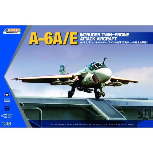 โมเดลประกอบ Kinetic Model1/48 KI-K48034 A/6A/E INTRUDER TWIN-ENGINE ATTACK AIRCRAFT