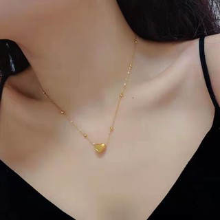 เครื่องประดับ สร้อยคอ สร้อยข้อมือ สายโซ่ไทเทเนียม ทรงกลม ขนาดเล็ก สีทอง 18K เข้ากับทุกการแต่งกาย สไตล์เกาหลี