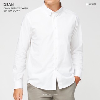 TWENTYSECOND เสื้อเชิ้ตแขนยาว ปกตัด ผ้าคอตต้อน รุ่น Dean Cut collar shirt - สีขาว / White